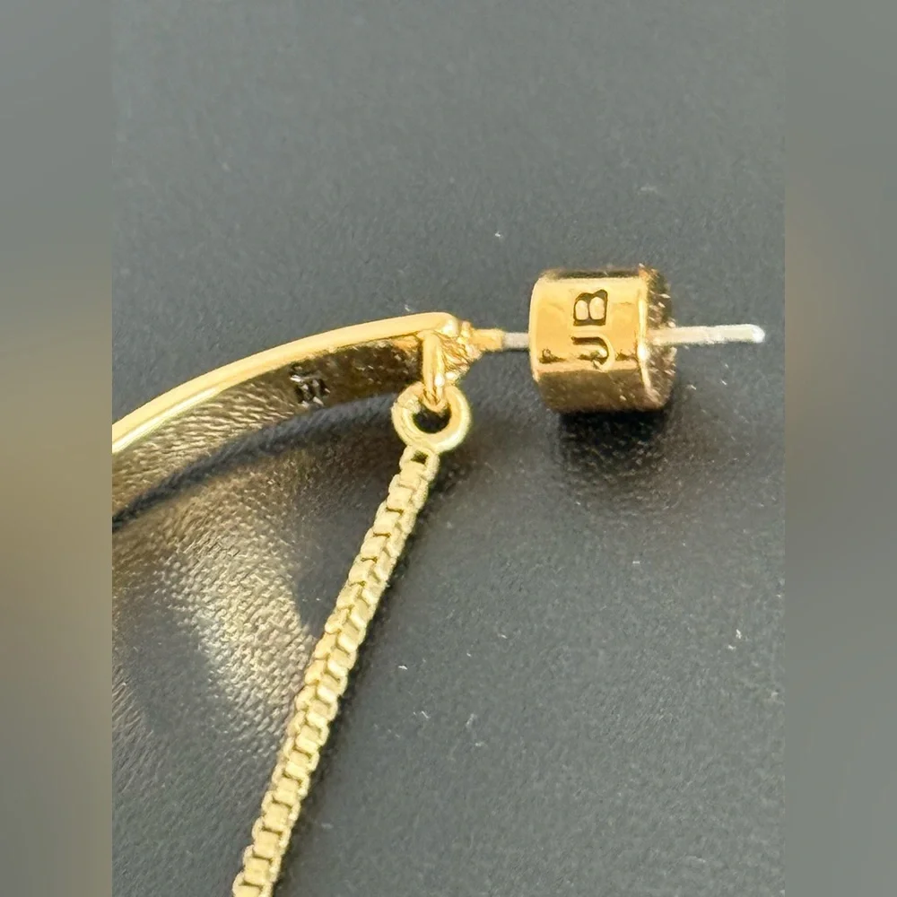Jenny Bird threaded half hoop earrings in gold - rare - Picture 3 of 7
